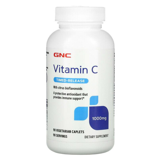 Основное фото товара Vitamin C with Citrus Bioflavonoids Timed-Release 1000 mg Основное фото товара Vitamin C with Citrus Bioflavonoids Timed-Release, Витамин C, 90