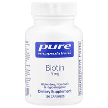 Biotin 8 mg Витамин B7 Биотин Pure Encapsulations Biotin 8 mg Витамин B7 Биотин Pure Encapsulations