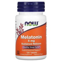 Мелатонін 5 мг Melatonin 5 mg NOW Foods 120 таблеток Мелатонін 5 мг Melatonin 5 mg NOW Foods 120 таблеток