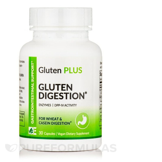Основное фото товара Gluten Plus Extra Strength Gluten Digestion Основное фото товара Ферменты, Gluten Plus Extra Strength Gluten Digestion, 30 капсул