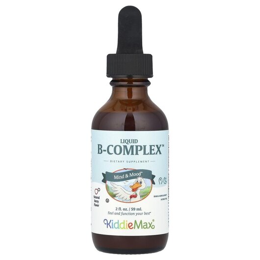 Основное фото товара B-комплекс, KiddieMax Liquid B-Complex Natural Berry, 59 мл