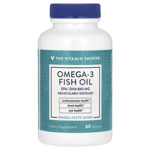 Omega-3 Fish Oil Омега 3 TheVitaminShoppe 60 капсул