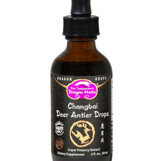 Основне фото товару Changbai Deer Antler Drops Основне фото товару Dragon Herbs, Changbai Deer Antler Drops, Оленячий ріг, 60 мл