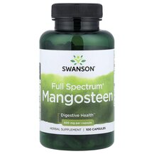 Full Spectrum Mangosteen 500 mg Мангостин Swanson