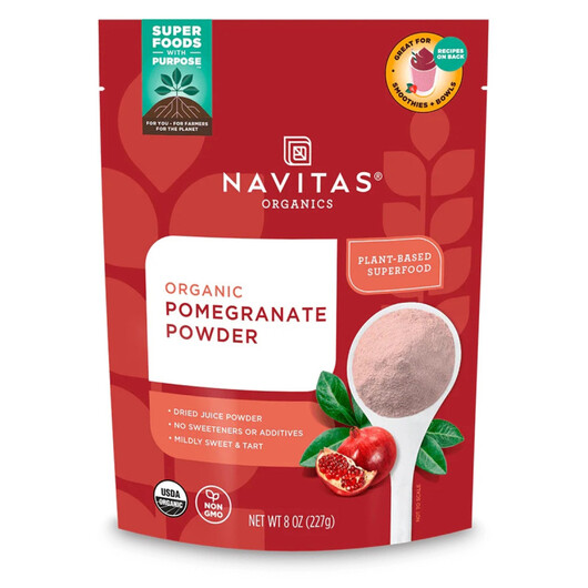 Основное фото товара Organic Pomegranate Powder Основное фото товара Navitas Organics, Гранат, Organic Pomegranate Powder, 227 г