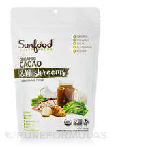 Cacao + Mushrooms Organic Грибы Sunfood 210 г