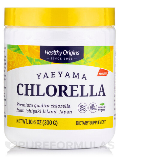Основное фото товара Healthy Origins, Хлорелла, Chlorella Powder Yaeyama, 300 г
