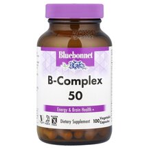 B-комплекс B-Complex 50 Bluebonnet Nutrition 100 капсул B-комплекс B-Complex 50 Bluebonnet Nutrition 100 капсул