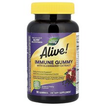 Alive! Immune Gummies Grape/Cherry Flavors Поддержка Alive! Immune Gummies Grape/Cherry Flavors Поддержка