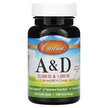 Фото товара Vitamin A & D Фото товара Carlson, Витамин А Ретинол, Vitamin A & D, 100 капсул