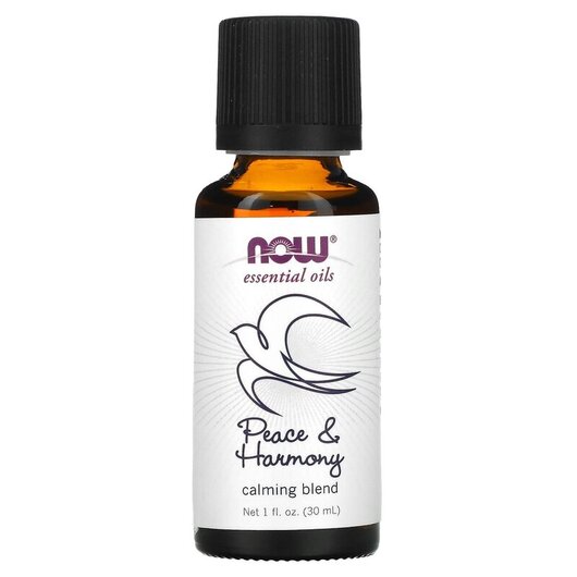 Основное фото товара Essential Oil Peace & Harmony Основное фото товара NOW Foods, Эфирное масло, Essential Oil Peace & Harmony, 30 м