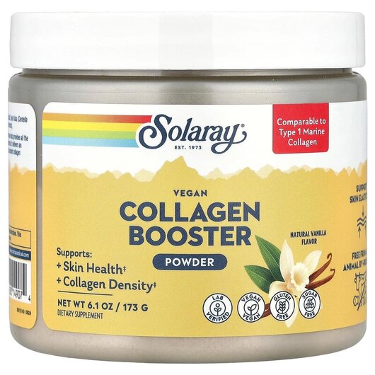 Основное фото товара Коллаген, Vegan Collagen Booster Powder Natural Vanilla, 173 г