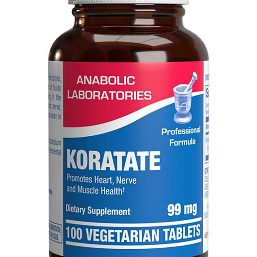 Основне фото товару Koratate Potassium Основне фото товару Anabolic Laboratories, Koratate Potassium, Калій, 100 таблеток