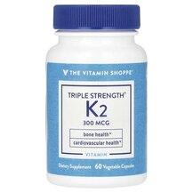 Вітамін K2 Vitamin K2 Triple Strength 300 mcg 60 капсул