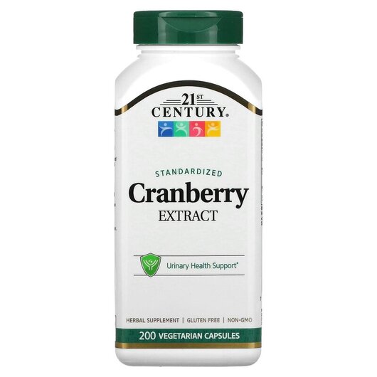 Основне фото товару 21st Century, Cranberry Extract, Екстракт журавлини, 200 капсул