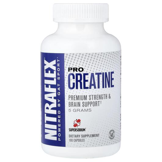 Основне фото товару Nitraflex Pro Creatine Основне фото товару GAT, Nitraflex Pro Creatine, Креатин, 180 капсул