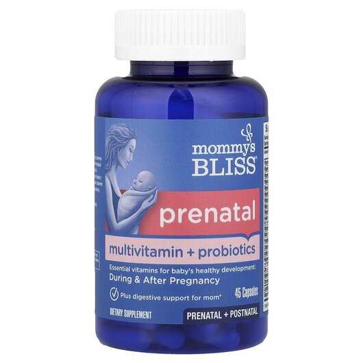 Основное фото товара Пренатальные пробиотики, Prenatal Multivitamin + Probiotics, 45 к