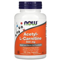Ацетилкарнітин Acetyl-L-Carnitine NOW Foods 100 капсул