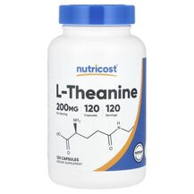 L-Теанін L-Theanine 200 mg Nutricost 120 капсул