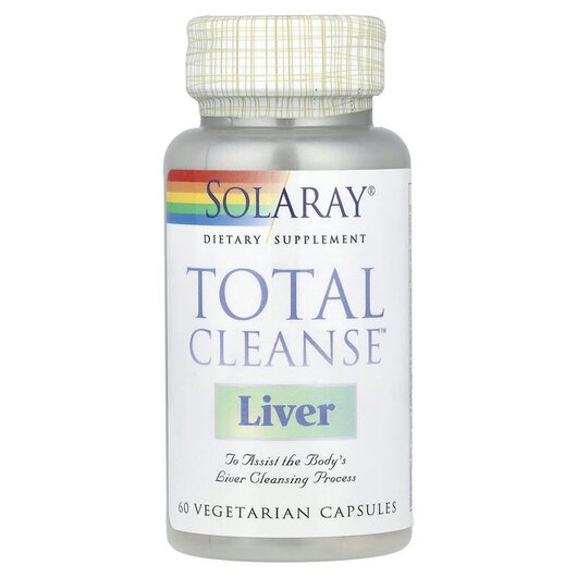Основне фото товару Solaray, Total Cleanse Liver, Очищення печінки, 60 капсул
