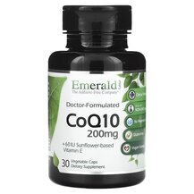 CoQ10 200 mg Коэнзим CoQ10 Emerald 30 капсул CoQ10 200 mg Коэнзим CoQ10 Emerald 30 капсул