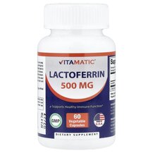 Lactoferrin 500 mg Лактоферрин Vitamatic 60 капсул Lactoferrin 500 mg Лактоферрин Vitamatic 60 капсул