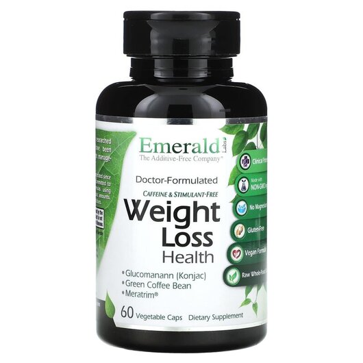 Основне фото товару Emerald, Weight Loss Health, Контроль ваги, 60 капсул