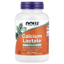Кальцій Лактат Calcium Lactate NOW Foods 250 таблеток Кальцій Лактат Calcium Lactate NOW Foods 250 таблеток