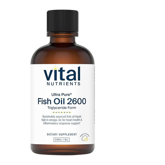 Основное фото товара Vital Nutrients, Омега 3, Ultra Pure Fish Oil 2600 Lemon, 240 мл