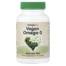 Омега 3 Vegan Omega-3 OmegaVia 60 капсул Омега 3 Vegan Omega-3 OmegaVia 60 капсул