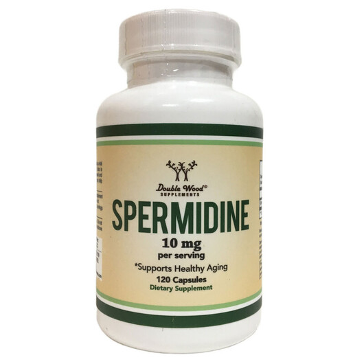 Основне фото товару Double Wood, Spermidine 10 mg, Спермідин, 120 капсул