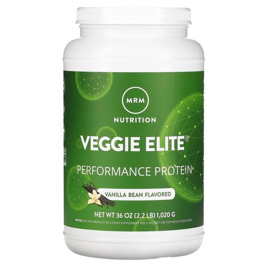 Основне фото товару Smooth Veggie Elite Performance Protein Vanilla Bean Основне фото товару MRM, Veggie Elite, Протеїн Ваніль, 1020 р