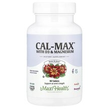 Cal-Max with D3 & Magnesium Магний Maxi Health 90 таблеток