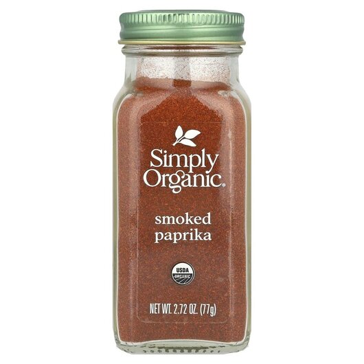 Основне фото товару Simply Organic, Organic Smoked Paprika, Спеції, 77 г
