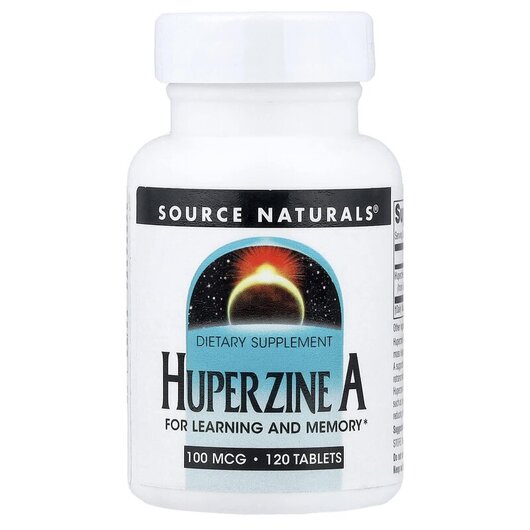 Основное фото товара Source Naturals, Гуперзин А, Huperzine A 100 mcg, 120 таблеток
