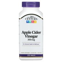 Apple Cider Vinegar 300 mg Яблочный уксус 21st Century Apple Cider Vinegar 300 mg Яблочный уксус 21st Century