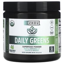 Супергрінс Organic Daily Greens Green Apple Zhou Nutrition Супергрінс Organic Daily Greens Green Apple Zhou Nutrition