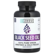 Олія Чорного Кмину Black Seed Oil 60 Vegetarian Zhou Олія Чорного Кмину Black Seed Oil 60 Vegetarian Zhou