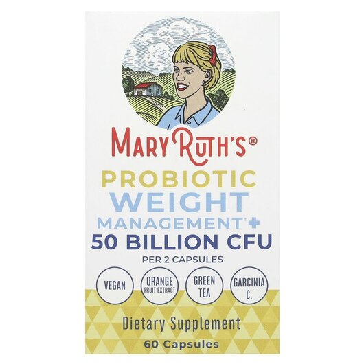 Основне фото товару Probiotic Weight+ Management 50 Billion Основне фото товару Probiotic Weight+ Management 50 Billion, Пробіотики, 60 капсул