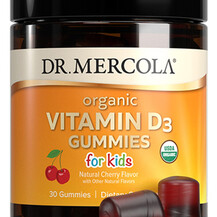 Organic Vitamin D3 Gummies for Kids Natural Cherry Flavor