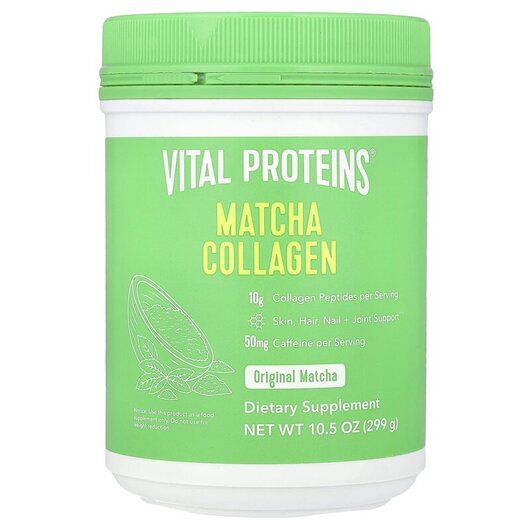 Основное фото товара Matcha Collagen Original Matcha Основное фото товара Vital Proteins, Коллаген, Matcha Collagen Original Matcha, 299 г
