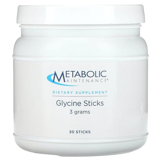 Основне фото товару Metabolic Maintenance, Glycine Sticks 3 Grams, L-Гліцин, 30 шт