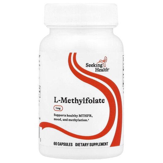 Основное фото товара Seeking Health, Метилфолат, L-5-MTHF 1700 mcg DFE, 60 капсул