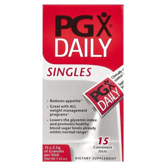 Основне фото товару Natural Factors, PGX Daily, Підтримка рівня цукру, 15 стіків