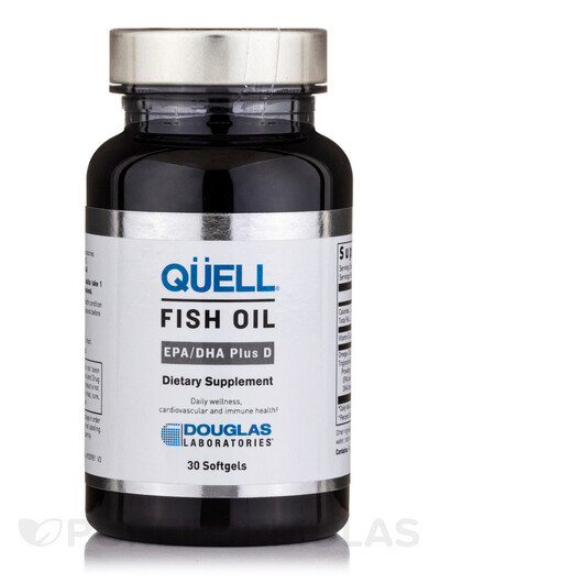 Основное фото товара Омега ЭПК ДГК, QÜELL Fish Oil EPA/DHA Plus D, 30 капсул