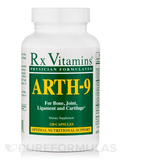 Основное фото товара Arth-9 Основное фото товара Rx Vitamins, Поддержка суставов, Arth-9, 120 капсул