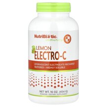 Lemon Electro-C Витамин С + Электролиты NutriBiotic 454 г