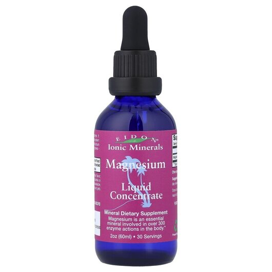 Основне фото товару Eidon Ionic Minerals, Magnesium Liquid Concentrate, Магній, 60 мл