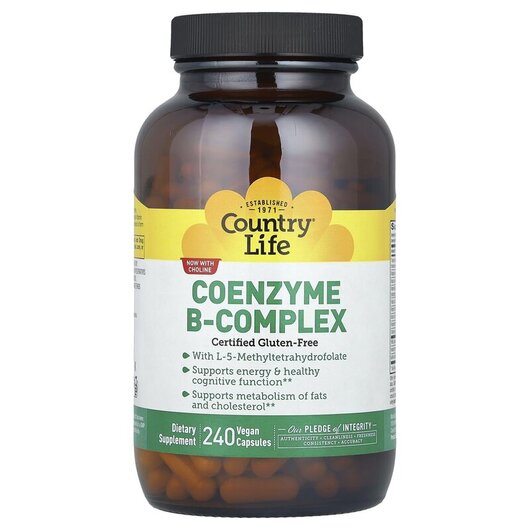 Основне фото товару Coenzyme B-Complex Caps, Вітаміни групи В Кофермент, 240 капсул