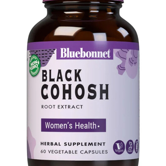 Основне фото товару Black Cohosh Root Extract Основне фото товару Black Cohosh Root Extract, Клопогон кістевидний, 60 капсул